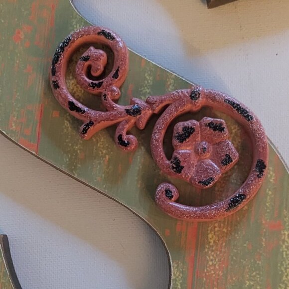 NWT Big Letter 'S' Rustic Alphabet Sign Autumn Shabby Chic Michael's Home Decor - Picture 3 of 7